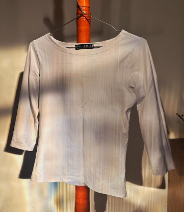 Blusa manga cotovelo — Branca
