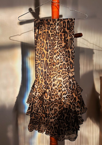 Calça onça babado — Onça