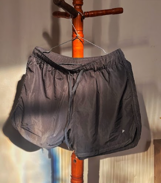 Short tactel — Cinza